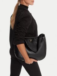 Guess Torebka HWNG75 34020 Czarny. Czarne torebki klasyczne damskie Guess, z aplikacjami, ze skóry, bez dodatków. Za 339.99 zł.