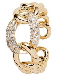 U.S. Polo Assn. Pozłacany pierścionek z kryształami rozmiar: 54,5. Żółte pierścionki damskie U.S. Polo Assn., z kryształem, metalowe. Za 95.99 zł.