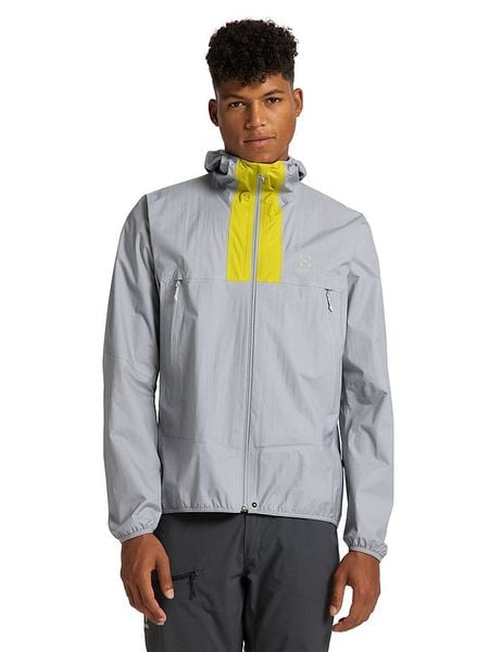Haglöfs Kurtka funkcyjna "L.I.M Proof" w kolorze szarym rozmiar: XL. Szare kurtki outdoor męskie Haglöfs, l, bez wzorów, z materiału, bez kaptura. Za 539.95 zł.