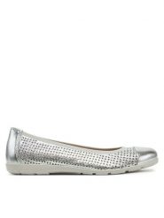 Caprice Baleriny 9-22151-42 Srebrny. Szare baleriny damskie Caprice, bez wzorów, bez obcasa. Za 279.99 zł.