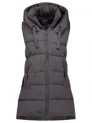Geographical Norway Kamizelka pikowana "Dolbar" w kolorze ciemnoszarym rozmiar: M. Czarne kamizelki damskie Geographical Norway, m. Za 191.42 zł.