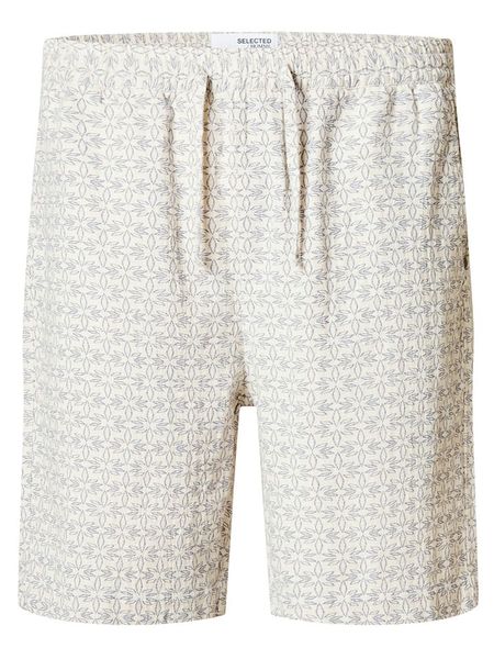 SELECTED HOMME Szorty w kolorze kremowym rozmiar: S. Brązowe szorty męskie Selected Homme, z bawełny, bez kołnierzyka. Za 41.98 zł.