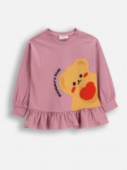 Coccodrillo Bluza w kolorze jasnoróżowym rozmiar: 86. Różowe bluzy i bluzki niemowlęce COCCODRILLO, bez wzorów, z bawełny, bez ramiączek, bez kaptura. Za 30.99 zł.