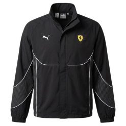 Kurtka z dresu Puma Tech-X. Czarne kurtki męskie Puma, l, bez wzorów, z dresówki, bez kaptura. Za 424.20 zł.