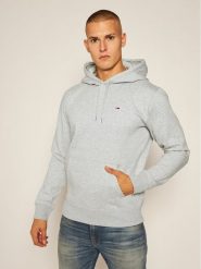 Tommy Jeans Bluza Regular Fleece DM0DM09593 Szary Regular Fit. Szare bluzy bez kaptura męskie Tommy Jeans, m, z jeansu. Za 239.99 zł.
