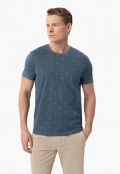 T-shirt z wzorem TM-LEIF. T-shirty męskie Volcano, l, bez wzorów, z bawełny, bez kołnierzyka. Za 69.99 zł.