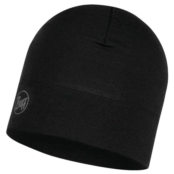 Czapka wełniana Buff Midweight Merino Wool Hat. Czarne czapki męskie Buff, z wełny. Za 129.99 zł.
