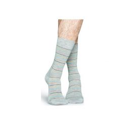 Skarpetki Happy Socks TST01-9001. Czerwone skarpetki damskie Happy Socks, bez wzorów, z bawełny. Za 24.43 zł.