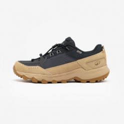 Buty turystyczne męskie MH500 Softer. Brązowe buty trekkingowe męskie QUECHUA, ze skóry, bez zapięcia, outdoorowe. W wyprzedaży za 219.99 zł.