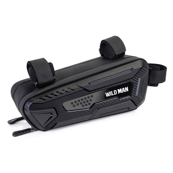 Torba rowerowa na ramę 1L PU+EVA+TPU na telefon i narzędzia. Czarne torebki klasyczne damskie WILDMAN, bez wzorów, z materiału, duże, bez dodatków. Za 119.96 zł.