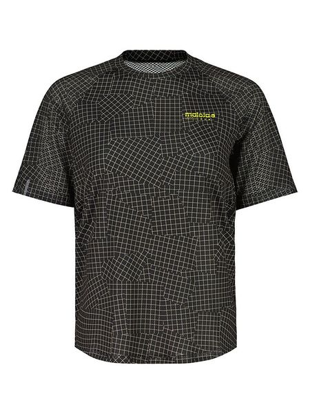 Maloja Koszulka w kolorze czarno-beżowym do biegania rozmiar: XL. Brązowe bluzki sportowe damskie Maloja, xl, z materiału, bez kołnierzyka, bez ramiączek. Za 126.75 zł.