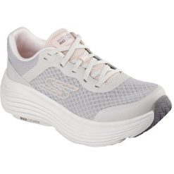 Buty sportowe damskie Skechers Max Cushioning Endea. Szare buty sportowe na co dzień damskie Skechers, bez wzorów, z materiału. Za 490.00 zł.