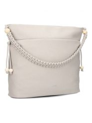 Zwei Shopper bag "Perla PE140" w kolorze szarym - 41 x 31 x 16 cm rozmiar: onesize. Szare shopper bag damskie Zwei, bez wzorów, z materiału, na ramię, bez dodatków. Za 228.38 zł.