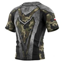 Koszulka Męska na siłownię rashguard MMA EXTREME HOBBY MILITARY. Brązowe bielizna termoaktywna męska EXTREME HOBBY, m, bez wzorów, z bawełny. Za 199.00 zł.