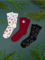 Skarpetki 3 pack - wielobarwny. Skarpetki damskie Sinsay, bez wzorów. W wyprzedaży za 5.99 zł.