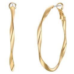 Yokoamii Kolczyki kola z pozlacanego mosiadzu 1 ct Damski. Żółte kolczyki damskie Yokoamii, pozłacane. Za 159.99 zł.