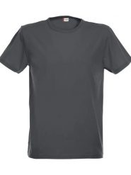 Clique Stretch-T męski — elastyczny T-shirt anthracite melange. Szare t-shirty męskie CLIQUE, m, bez wzorów, z bawełny, bez kołnierzyka. Za 111.11 zł.
