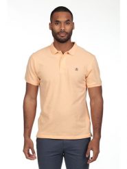 The Time of Bocha Koszulka polo w kolorze brzoskwiniowym rozmiar: M. Pomarańczowe koszulki polo męskie The Time of Bocha, m, bez wzorów, z bawełny, bez ramiączek. Za 86.99 zł.