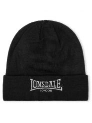 Czapka Lonsdale Dundee. Czarne czapki męskie Lonsdale, bez wzorów, z dzianiny, sportowe. Za 109.00 zł.