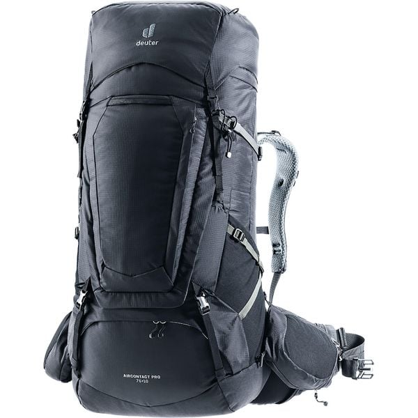 Plecak trekkingowy Deuter Aircontact Pro 75+10. Czarne plecaki damskie Deuter, bez wzorów. Za 1,854.15 zł.