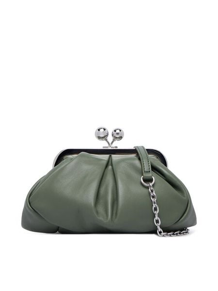 Weekend Max Mara Torebka Prati 2625516114600 Zielony. Zielone torebki klasyczne damskie Weekend Max Mara, bez wzorów, ze skóry, wizytowe, bez kołnierzyka, bez ramiączek. Za 1,339.00 zł.