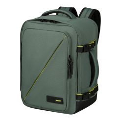 Zwykły plecak American Tourister MS. Zielone plecaki męskie AMERICAN TOURISTER, bez wzorów, z materiału. Za 199.99 zł.