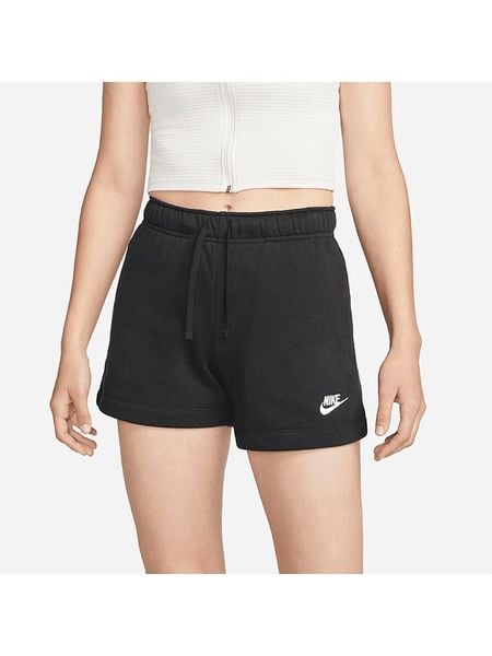 Nike Szorty dresowe w kolorze czarnym rozmiar: L. Czarne szorty damskie Nike, bez wzorów, z dresówki, z podwyższonym stanem. Za 123.25 zł.