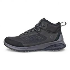Buty trekkingowe męskie Ecco ULT-TRN WP. Czarne buty trekkingowe męskie ECCO, z materiału, za kostkę, bez zapięcia, trekkingowe. Za 849.99 zł.