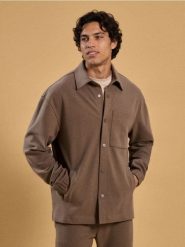 Rozpinana bluza z kołnierzykiem - zielony. Zielone bluzy bez kaptura męskie Sinsay, l. Za 79.99 zł.