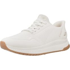 Buty SKECHERS 117740S Biały. Białe buty sportowe na co dzień damskie Skechers, bez wzorów, ze skóry ekologicznej. Za 362.00 zł.