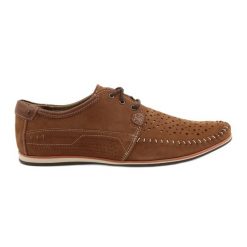 KOMODO Buty męskie mokasyny 875 lato camel wielokolorowe. Brązowe mokasyny męskie na lato, ze skóry. Za 377.80 zł.