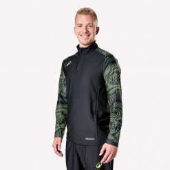 Bluza piłkarska Kipsta Viralto Wave na krótki suwak. Czerwone bluzy bez kaptura męskie KIPSTA, l, z elastanu. Za 99.99 zł.