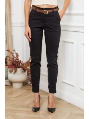 Joséfine Spodnie "Lorial" w kolorze czarnym rozmiar: M. Czarne spodnie materiałowe damskie Joséfine, bez wzorów, z materiału. Za 126.45 zł.