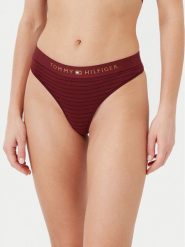 Tommy Hilfiger Stringi UW0UW05589 Czerwony. Czerwone stringi damskie Tommy Hilfiger, s, bez wzorów, z bawełny. Za 79.99 zł.