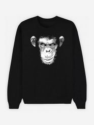 WOOOP Bluza "Evil Monkey" w kolorze czarnym rozmiar: M. Czarne bluzy bez kaptura męskie Wooop, m. Za 104.39 zł.