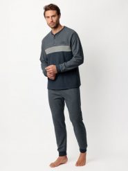 Admas Piżama "Magnific" w kolorze granatowym rozmiar: S. Niebieskie piżamy męskie admas, s, bez wzorów, bez ramiączek. Za 165.99 zł.