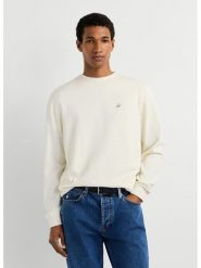 Pepe Jeans Bluza "Daniels" w kolorze białym rozmiar: XL. Białe bluzy bez kaptura męskie Pepe Jeans, xl, z bawełny. Za 148.96 zł.