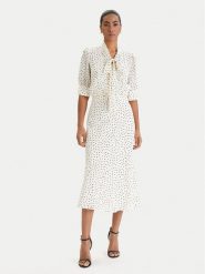 Luisa Spagnoli Sukienka koszulowa Pinasca 542839 Écru Regular Fit. Sukienki damskie Luisa Spagnoli, bez wzorów, z wiskozy, bez kołnierzyka, bez ramiączek, koszulowe. Za 2,119.00 zł.