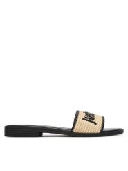 Just Cavalli Klapki 80RA3S80 ZSE60 Beżowy. Brązowe klapki damskie Just Cavalli, bez wzorów, z syntetyku, bez obcasa. Za 555.99 zł.