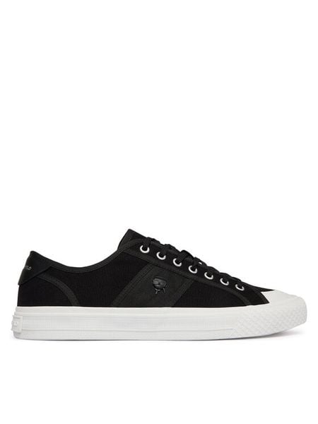 KARL LAGERFELD Trampki Rae KL50326 Czarny. Czarne trampki i tenisówki męskie Karl Lagerfeld, bez wzorów, z materiału, bez zapięcia. Za 631.99 zł.