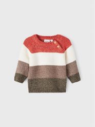 NAME IT Sweter 13207104 Kolorowy Regular Fit. Swetry chłopięce Name it, bez wzorów, z bawełny, bez kołnierzyka. Za 129.99 zł.