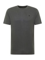 Męski T-Shirt Mustang Style Alex Charcoal Gray 1018008 4063. Szare t-shirty męskie Mustang, m, bez wzorów, bez kołnierzyka. Za 79.99 zł.