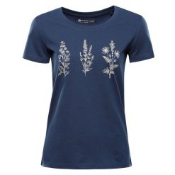 Koszulka damska z organicznej bawełny Alpine Pro Termesa 3. Fioletowe t-shirty damskie Alpine Pro, uniwersalny, bez wzorów, z bawełny, bez kołnierzyka. Za 109.00 zł.