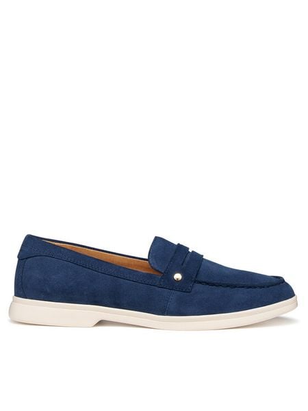 Geox Lordsy D Xand 3 D650ZB 00022 C4005 Niebieski. Niebieskie mokasyny damskie Geox, ze skóry. Za 432.99 zł.