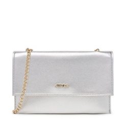 Torebka JENNY. Szare torebki klasyczne damskie Jenny, bez wzorów, wizytowe, bez kołnierzyka, bez ramiączek. Za 69.99 zł.