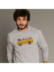 WOOOP Bluza "Combi" w kolorze szarym rozmiar: M. Szare bluzy bez kaptura męskie Wooop, m. Za 139.95 zł.