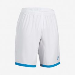 Spodenki piłkarskie dla bramkarzy oficjalna selekcja Kipsta Seria C domowa. Białe szorty męskie KIPSTA, bez wzorów, z materiału, eleganckie. Za 159.99 zł.
