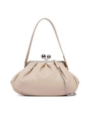Weekend Max Mara Torebka Cubico 2625516124600 Brązowy. Brązowe torebki klasyczne damskie Weekend Max Mara, bez wzorów, ze skóry, wizytowe, bez kołnierzyka, bez ramiączek. Za 1,839.00 zł.