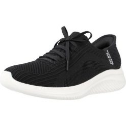 Buty SKECHERS SLIP-INS: ULTRA FLEX 3.0 TONAL STRETC Czarny. Czarne trampki i tenisówki damskie Skechers, bez wzorów, z tkaniny. Za 406.99 zł.