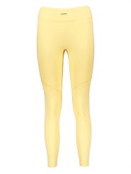 Gymshark Legginsy sportowe "Whitney V3" w kolorze żółtym rozmiar: L. Żółte legginsy damskie Gymshark, l, bez wzorów, z materiału, outdoorowe. Za 79.03 zł.